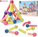 36-Piece Magnetic Stick & Ball Building Blocks