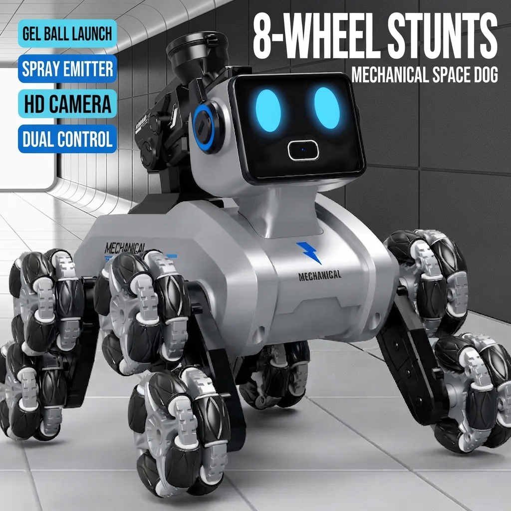 [robo0000] Intelligent Ultra Advance Gesture & Remote Control Robot Dog with advance Sensor Fusion (Imported)